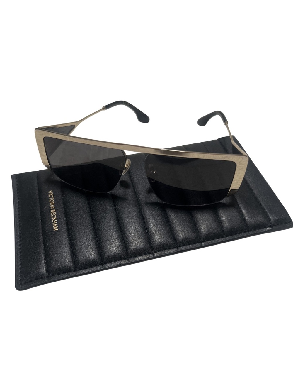 Victoria Beckham 25VBOS Classic Logo 59 mm Black & Gold Sunglasses